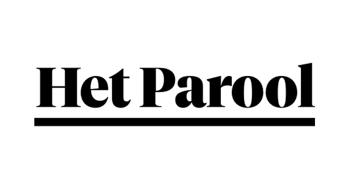 Logo van de Nederlandse krant Het Parool in zwarte hoofdletters.